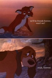 Fox and the hound Meme Template