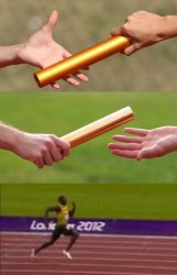 Usain Bolt Relay Meme Template
