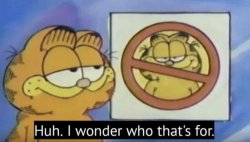 Garfield wonders Meme Template