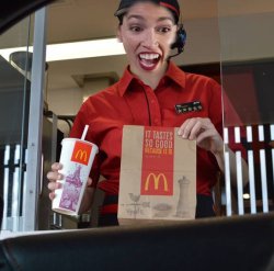 Alexandria Ocasio-Cortez Working At McDonalds Meme Template