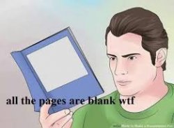 all the pages are blank Meme Template