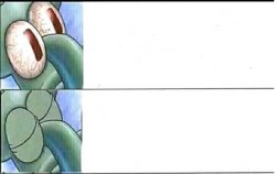 Squidward sleep Meme Template