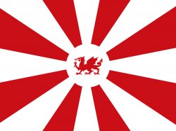 Japanese Welsh Flag Meme Template