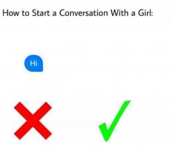 How to Start a Conversation with a girl Meme Template
