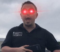 Mall Cop (Laser Eyes) Meme Template