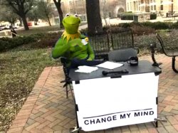 Kermit Change Mind Meme Template