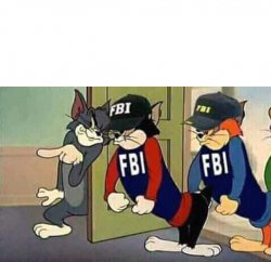 Tom & Jerry & FBI Meme Template