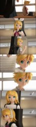Rin and Len Kagamine Sibling Conversation Meme Template