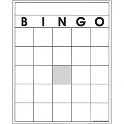 Blank Bingo Card Meme Template