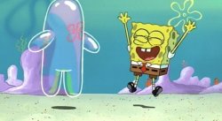 SpongeBob bubble buddy Meme Template