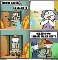 Firefighter Ita Meme Template