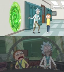 Rick and morty Meme Template