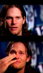 Tom Brady tears of joy Meme Template