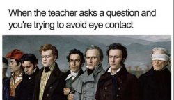 Avoiding eye contact Meme Template