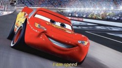 I am speed Meme Template