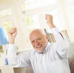 excited harold Meme Template