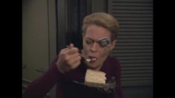 Seven Of Nine Eating Cheesecake Meme Template