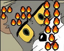 unsettled burning tom Meme Template