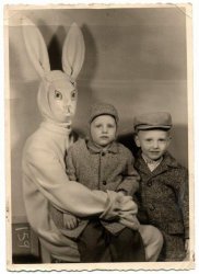 Easter bunny vintage Meme Template