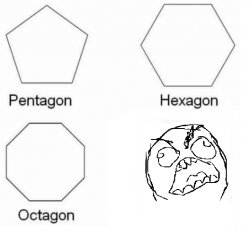 Pentagon Hexagon Octagon FUUUU Meme Template