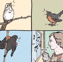 Singing Birds falseknees.com Meme Template