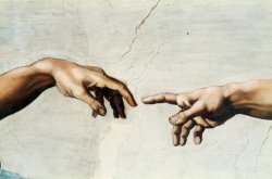 Michelangelo Hands Meme Template