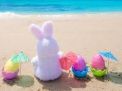 Easter Beach Yoga Meme Template