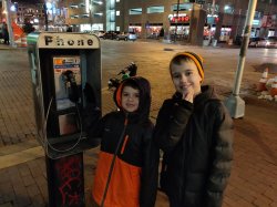 Kids at a Payphone Meme Template