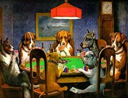 Dogs playing poker Meme Template