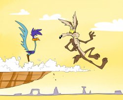 roadrunner & wild e coyote Meme Template