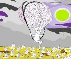 Meme Generator - Brain Mask Wojak vs. Big Brain Chad Wojak - Newfa