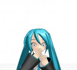 Miku Surprised template Meme Template