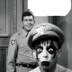 Cartwheel If the Upside Down Cross Bothers You ;) (Mayberry) Meme Template