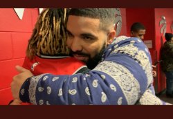 Drake hugs Guerrero Meme Template