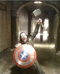 Captain Loki, god of thunder Meme Template