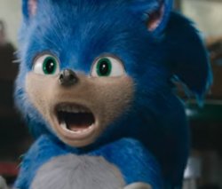 Sonic 2019 Face Meme Template