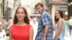 Distracted boyfriend Meme Template