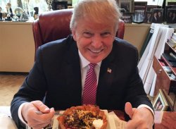 trump eating mexican Meme Template