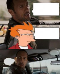 The Rock Driving Meme Template