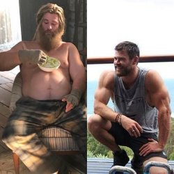 Fat Thor vs Fit Thor Meme Template