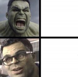 Professor Hulk Meme Template