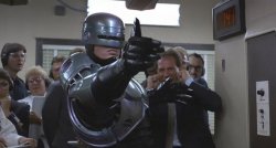 Robocop thumbs Meme Template