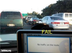 GPS fail traffic Meme Template