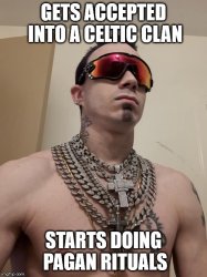 Celtic Douche Bag Meme Template