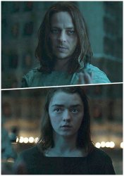 arya stark jaqen h'ghar Meme Template