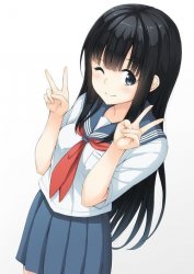 Hot Anime Japanese School Girl Meme Template
