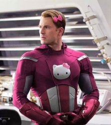 Captain America Hello Kitty Meme Template