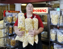 Popcorn Vendor Selling Popcorn Meme Template