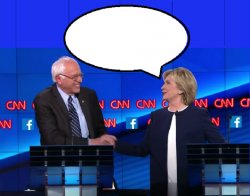 Bernie Sanders & Hillary Clinton Meme Template
