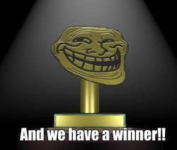 Troll of Day Award Meme Template